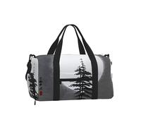 Moon Pine Tree - Borsone sportivo con scomparto per scarpe, leggero, da palestra, per uomo e donna, borsa da viaggio impermeabile con tasca bagnata