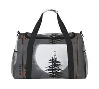 Moon Pine Tree È una borsa da viaggio a tracolla portatile con grande capacità e multifunzione, un must per i viaggi all'aperto