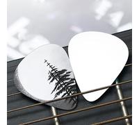 Moon Pine Tree - Set di plettri per chitarra (sottile/medio/spesso), ampiamente compatibile con tutti i tipi di strumenti a corda,