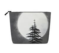 Moon Pine Tree - Trousse per trucchi in stile canapa, impermeabile, organizer per cosmetici, per articoli da toeletta da viaggio e per riporre tutti i giorni