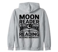 Moon Reader Book La Mamma Legge Oltre la Mezzanotte Felpa con Cappuccio