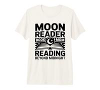 Moon Reader Book La Mamma Legge Oltre la Mezzanotte Maglietta Premium