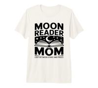 Moon Reader Libro Mamma Perso tra Stelle E Pagine Maglietta Premium