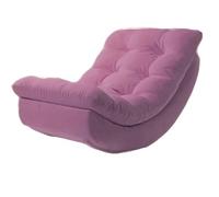 Moon Rocking Single Lounger, una sedia a dondolo for il soggiorno, con un morbido arco a mezzaluna che si adatta all'ergonomia e un design avvolgente che sostiene la testa, il collo, la vita e i fianc
