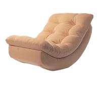 Moon Rocking Single Lounger, una sedia a dondolo for il soggiorno, con un morbido arco a mezzaluna che si adatta all'ergonomia e un design avvolgente che sostiene la testa, il collo, la vita e i fianc