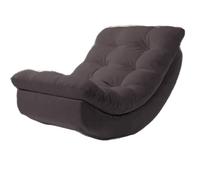 Moon Rocking Single Lounger, una sedia a dondolo for il soggiorno, con un morbido arco a mezzaluna che si adatta all'ergonomia e un design avvolgente che sostiene la testa, il collo, la vita e i fianc