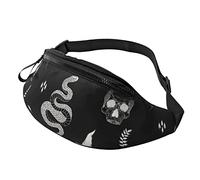 Moon Skulls And Snake Borsa a tracolla Runner Piccola Corsa Sport Sottile Alla moda Per Jogging Escursionismo Donna