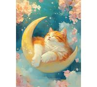 Moon Sky 3000 Piece Jigsaw Puzzles for Adults, Colourful, Challenging & Brainteasing Adult puzzles 3000 Pieces Cat, Fun jigsaws for The Whole Family 48x32 inch