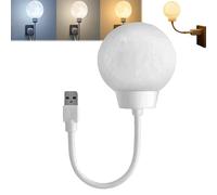Moon Smart Night Light, luce notturna intelligente con controllo vocale alimentato tramite USB, luce notturna a LED con controllo vocale, luce notturna a LED lunare, luce notturna per camera da letto,