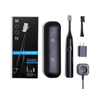Moon Sonic Spazzolino elettrico per adulti, 5 modalità intelligenti per pulire, sbiancare, massaggiare e lucidare i denti, ricaricabile con custodia da viaggio e 2 testine per spazzolino da denti,