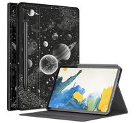 Moon Space Custodia per Samsung Galaxy Tab S8 (2022) / Galaxy Tab S7 (2020) 11 pollici, custodia con angoli di visualizzazione multipli con supporto per penna S Auto Sleep/Wake per Galaxy Tab S8 2022
