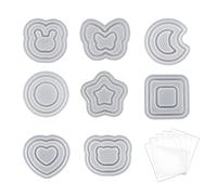 Moon Star Round Silicone Stampo Sabbine E Fusione Epossidica Stampi Per Shaker Shaker Stampo Dignitosi A Ciondoli Fai -da -te Che Producono Gioielli Epossidici Stampi Per Collana In