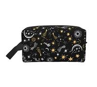 Moon Star Sun Travel Toiletry Organizer per il trucco, grande capacità, borse cosmetiche portatili per donne e ragazze