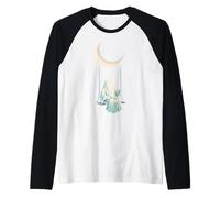 Moon Swing Ghost Shirt Spooky Cute Night Ottobre Maglia con Maniche Raglan