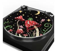 Moon - Tappetino antiscivolo per giradischi in vinile, 3 mm, antistatico, per migliorare la qualità della riproduzione dei dischi LP