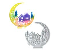 Moon Tree House Decors stampo aggiunge un tocco di romanticismo a qualsiasi spazio unico ornamento stampi forniture per la fabbricazione artigianale luna albero casa ornamento stampo