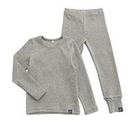 Moon Under the Bridge Pigiama a maniche lunghe per bambini in cotone morbido e confortevole per ragazzi e ragazze, Grigio, 1-2 anni