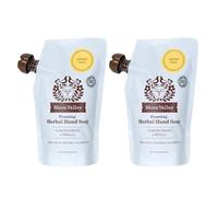 Moon Valley Organics Foaming Hand Soap Refill Pouch, Two-Pack Orange Spice Soap Certified Organic, Vegan and Non-GMO, Environmentally Friendly Option