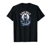 Moon Wolf Wildlife Moonlight Maglietta
