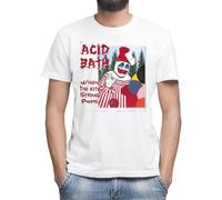 Moonai Acid Bath When The Kite String Pops T-Shirt Classica da Uomo Girocollo Maniche Corte Large