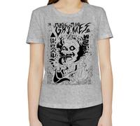 Moonai Grimes Visions Inverted Occult T-Shirt Classica da Donna Girocollo Maniche Corte Large