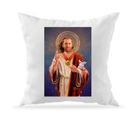 Moonai Nicolas Cage, Saint Nicolas Of Cage Jesus Portrait Fodera Decorativa per Cuscino Divano e Imbottitura 40x40