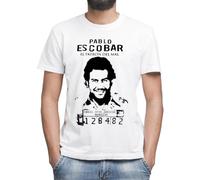 Moonai Pablo Escobar El Patron Narcos Prison Edition T-Shirt Classica da Uomo Girocollo Maniche Corte 2X-Large
