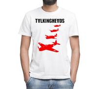 Moonai Talking Heads Remain in Light T-Shirt Classica da Uomo Girocollo Maniche Corte X-Large