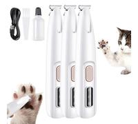 Moonboat Regolabampe per cani, per toelettatura, 2025, con luce LED, ricaricabile tramite USB, per zampe, orecchie, groppa, viso, occhi (3 set)