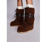 Moonboot - Icon - Stivali da neve marroni in pile-Marrone 39-42