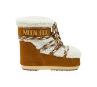 Moonboot - Stivali après-ski in pelle di pecora - Moon Boot Icon Low Shearling Whisky Off White per Donne in Pelle - Taglia 39-41 - Marrone