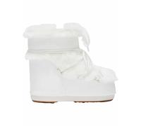 Moonboot - Stivali doposci donna in pelliccia sintetica - Moon Boot Icon Low Faux Fur Optical White per Donne - Taglia 36-38 - Bianco