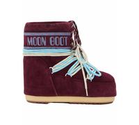 Moonboot - Stivali doposci - Moon Boot Icon Low Suede Laces Burgundy in Pelle - Taglia 42-44 - Bordeaux