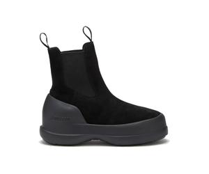 Moonboot - Stivali imbottiti - Moon Boot Luna Chelsea Suede Black per Donne in Pelle - Taglia 39 - Nero