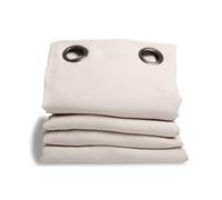 Moondream DecibelControl™ 3in1 Tenda antirumore | Isolamento acustico | Termico inverno+estate | 100% oscurante | Tecnologia brevettata | Prodotto in UE | Occhiello | Beige MC636 | 135L x 250A cm
