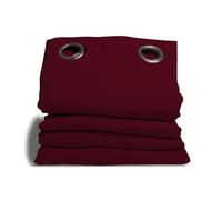 Moondream Tenda Anti-Rumore, Isolamento 3 in 1 Acustico/Termico/Oscurante, Tecnologia Brevettata, Oeko-Tex®, Rosso MC330, 140 x 300 (LxH) cm, Occhiello (1 Tenda)