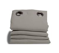 Moondream DecibelControl™ 3in1 Tenda antirumore | Isolamento acustico | Termico inverno+estate | 100% oscurante | Tecnologia brevettata | Prodotto in UE | Occhiello | Grigio MC704 | 135L x 250A cm