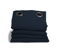 Moondream DecibelControl™ 3in1 Tenda antirumore | Isolamento acustico | Termico inverno+estate | 100% oscurante | Tecnologia brevettata | Prodotto in UE | Occhiello | Blu MC412 | 135L x 250A cm