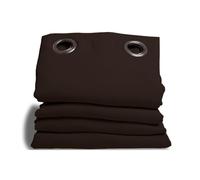 Moondream DecibelControl™ 3in1 Tenda antirumore | Isolamento Acustico | Termico Inverno+Estate | 100% Oscurante | Tecnologia brevettata | Prodotto in UE | Occhiello | Marrone MC610 | 140L x 260A cm