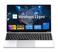 MOONFISH Computer portatile 2026 Window 11 Pro, 15,6 pollici Lap Top, 16 GB RAM 512 GB SSD Trational PC Notebook, Office 365, Business, scuola, lavoro, studenti, bambini