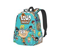 Moonforever Fashion The Loud House, zaino da viaggio con tracolla regolabile, per adulti, ragazzi e ragazze, nero, taglia unica, zaino da giorno, Come nella foto, Taglia unica