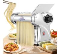 Moongiantgo Macchina per Pasta Elettrica, 2 Lame, 6 Grado di Spessore