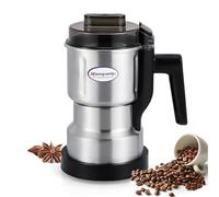 Moongiantgo Mulino Multifunzione per Cereali, Caffè e Spezie (250W 22000RPM, Capacità 200ml, Acciaio Inossidabile, Macinatura Ultra-fine per Cereali, Chicchi, Caffè - con Pennello e Cucchiaio)