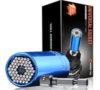 Moongo Tool Presa universale, regalo di Natale per uomini, papà, marito, fidanzato, lui, ragazzi, tuttofare fai da te, migliori strumenti per regali unici (7-19 mm), adattatore per trapano elettrico,