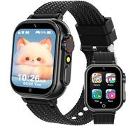 MOONKIDS Smartwatch Bambino - Orologio Smartwatch Bambini 4-12 Anni con 36 Giochi, 100+ Carte Educative, Contapassi, MP3 - Orologio per Bambini Senza Internet (Nero)