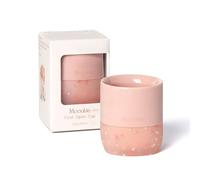 Moonkie Bicchiere Bambini, Bicchiere Neonato Silicone, Tazza Bambino 4 Mesi+, Svezzamento Neonati, Base Ponderata, senza BPA, con Indicazioni di Capacità, per Lavastoviglie e Microonde, 2oz(Blush)
