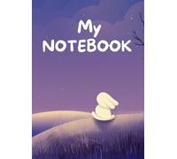 Moonlight Bunny Dreams: Aesthetic Ruled Notebook: Cute & Calming Writing Journal for Kids, Teens, and Dreamers | 250 Pages