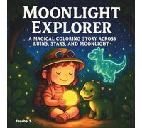 Moonlight Explorer: A Magical Coloring Story for Adults and Teens - Cozy Easy Cuties for Joyful Creativity