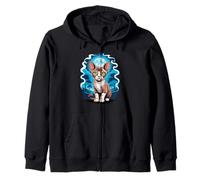 Moonlight Forest Devon Rex Pixie Cats Felpa con Cappuccio