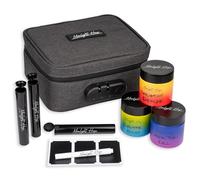 Moonlight Haze Borsa antiodore - Custodia da viaggio con chiusura a chiave, foderata in schiuma, con barattoli e tubi pop-top per una conservazione discreta